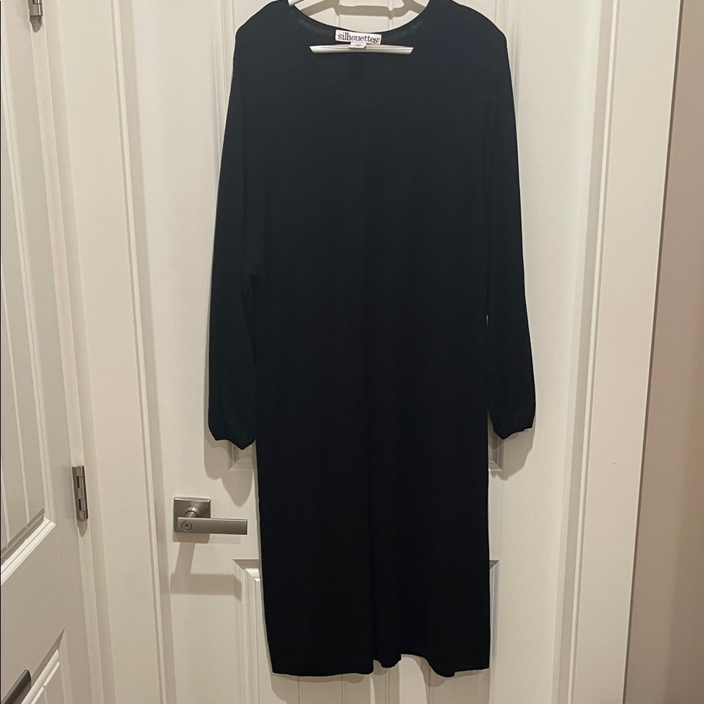 Sweater knit black Dress